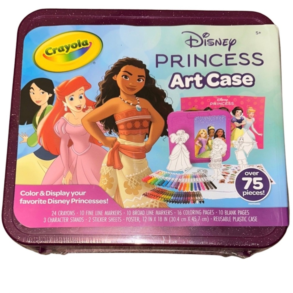 Crayola Disney Princess Art Case - Vibrant Purple